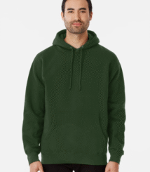 Blank black or any color, classic no print design Pullover Green Hoodie