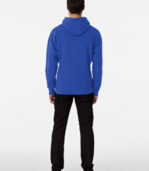 Blank black or any color, classic no print design Pullover Blue Hoodie
