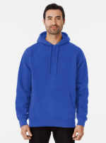 Blank black or any color, classic no print design Pullover Blue Hoodie