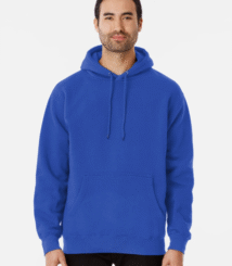 Blank black or any color, classic no print design Pullover Blue Hoodie