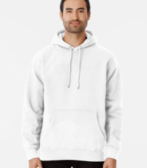 Blank White or any color, classic no print design Pullover Hoodie